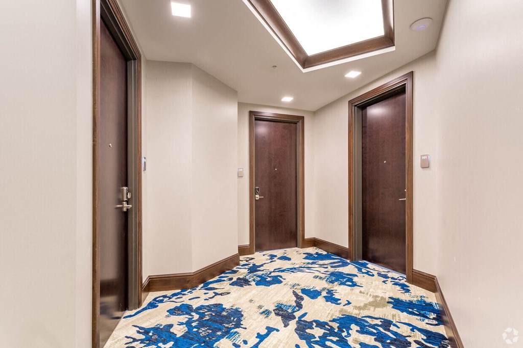 entry door in hallway