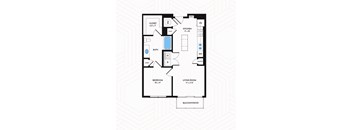A1-ALT Floor Plan at Los Altos Trinity Green Apartments, Barvin Management, Dallas, TX