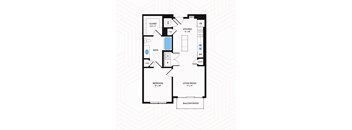 A1 Floor Plan at Los Altos Trinity Green Apartments, Barvin Management, Dallas, TX