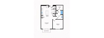 A3-ALT Floor Plan at Los Altos Trinity Green Apartments, Barvin Management, Dallas, TX