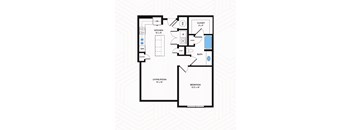 A5 Floor Plan at Los Altos Trinity Green Apartments, Barvin Management, Dallas, TX