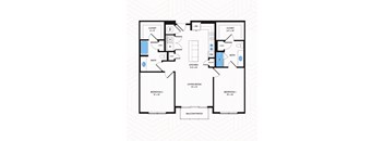 B1 Floor Plan at Los Altos Trinity Green Apartments, Barvin Management, Dallas, TX