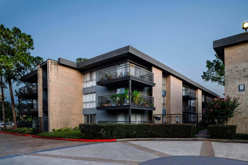 Apartment Balcony View at Park at Voss Apartments, The Barvin Group, Texas