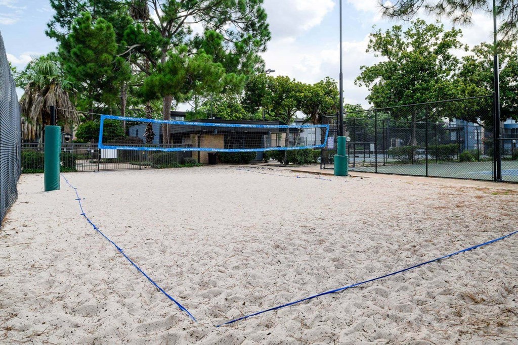 Sand Volleyball Court at Park at Voss Apartments, The Barvin Group, Houston, TX