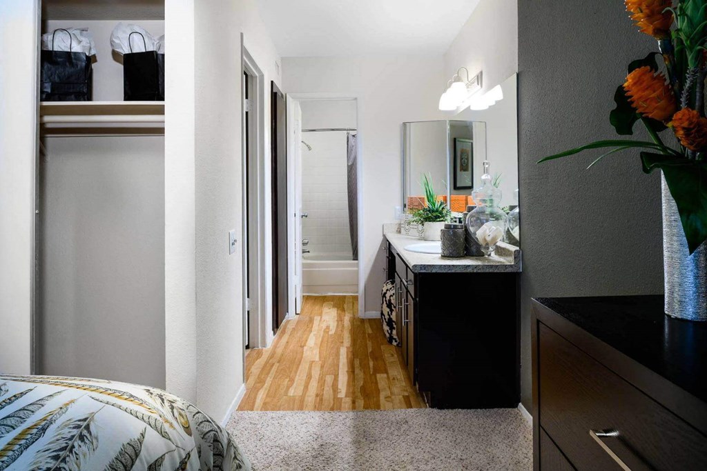 Bedroom with Private Bath at Park at Voss Apartments, The Barvin Group, Houston, 77057