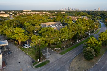 Aerial View Aerial View at The Grove at White Oak Apartments, The Barvin Group, Houston, TX - Photo Gallery 2