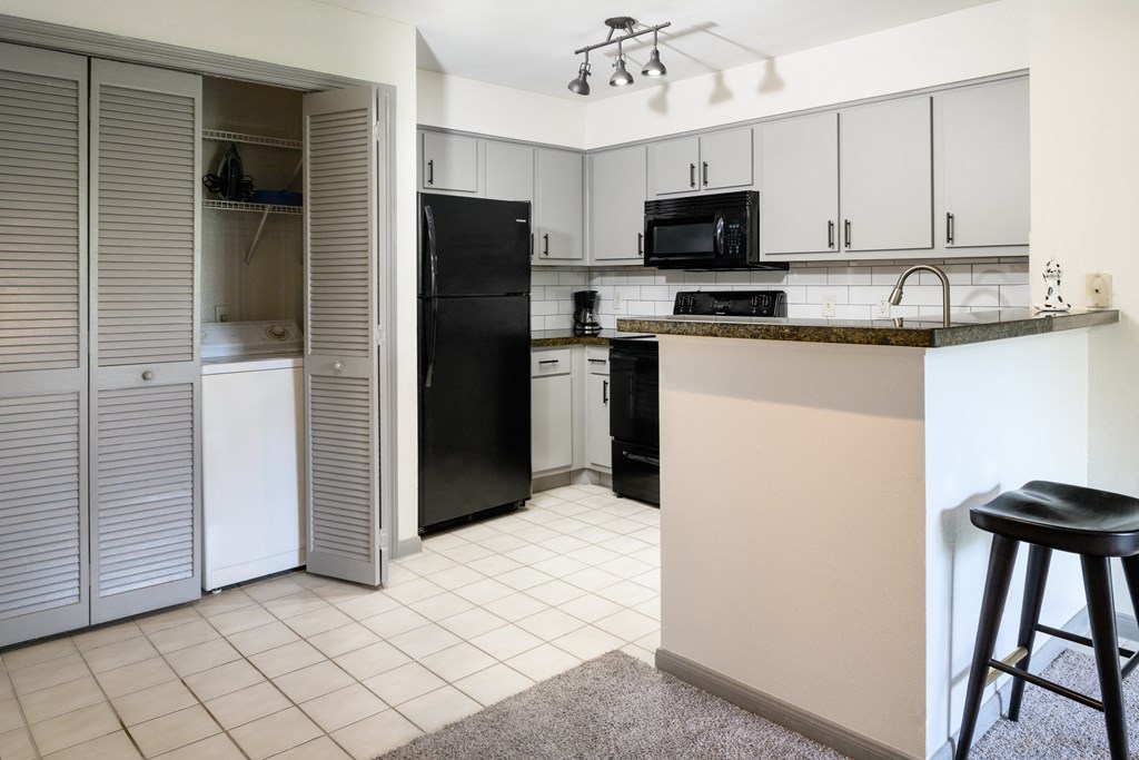Kitchen gallery at The Grove at White Oak Apartments, The Barvin Group, Houston