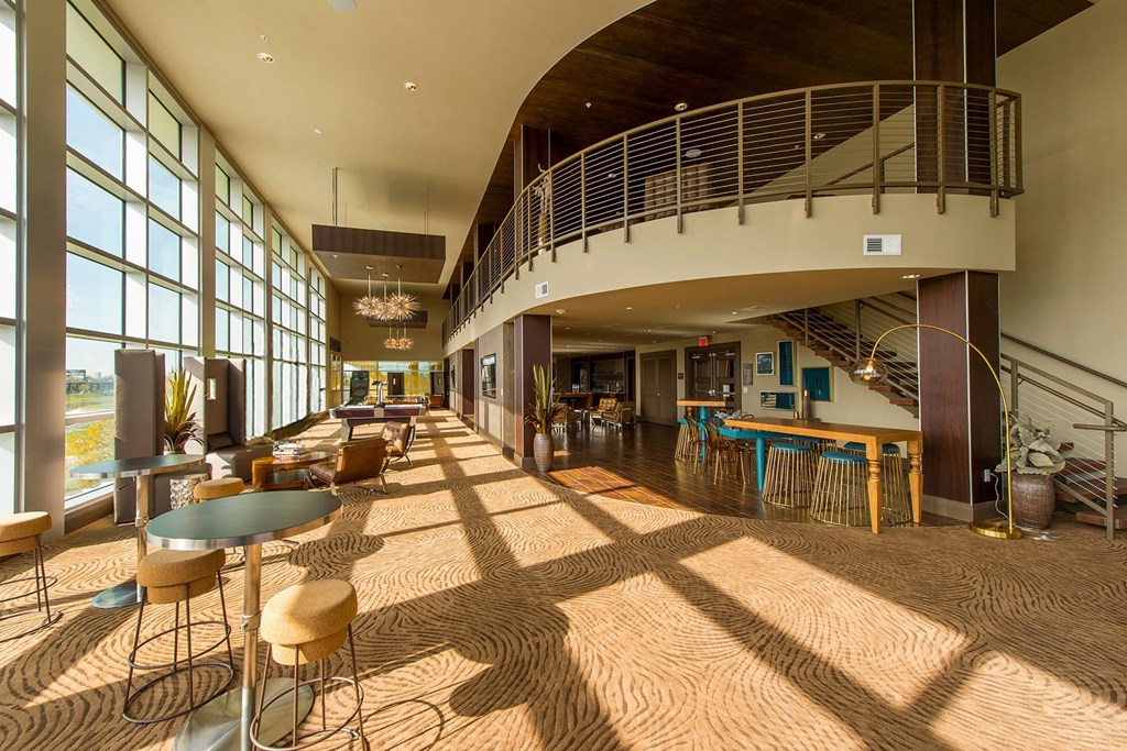 Large Community Clubhouse at Revl Heights Apartments, The Barvin Group, Houston, TX