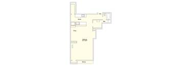 E2 716 Sq.Ft. Floor Plan at Memorial Towers Apartments, The Barvin Group, Houston, TX