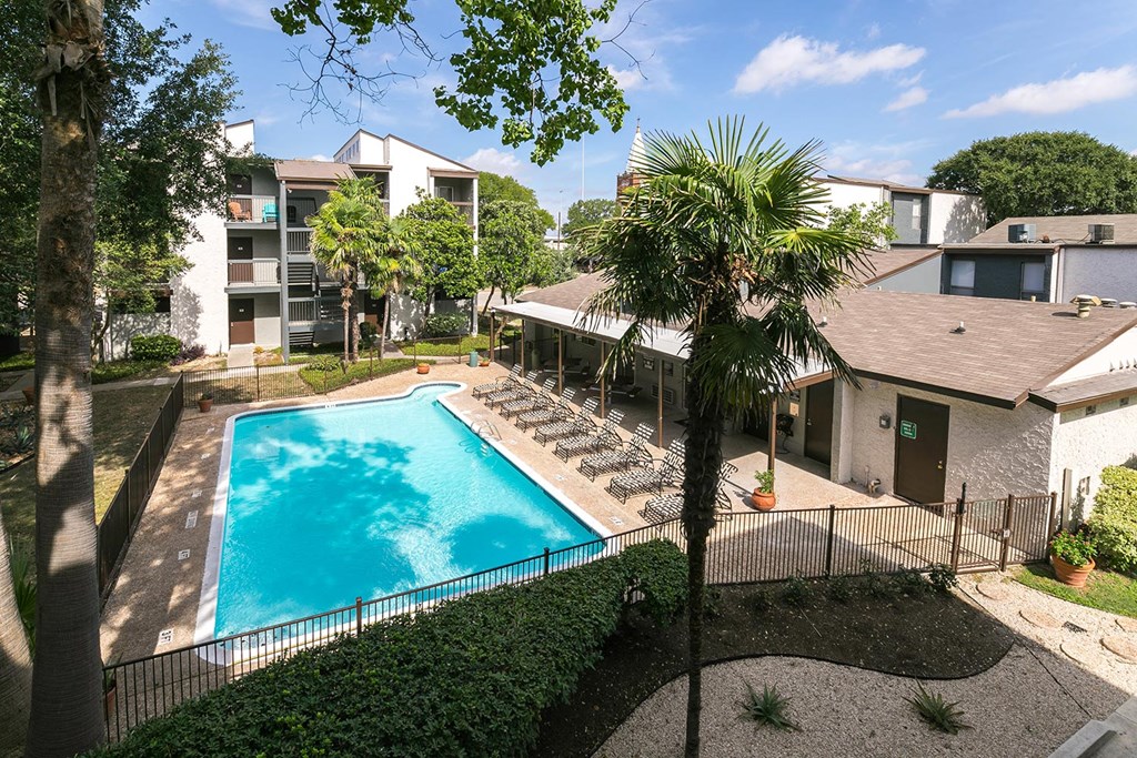 our apartments showcase an unique swimming pool