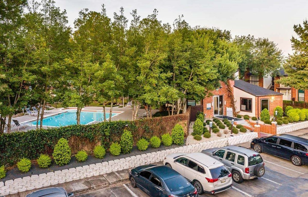 Off Street Parking at The Daphne Apartments, The Barvin Group, Texas, 77054