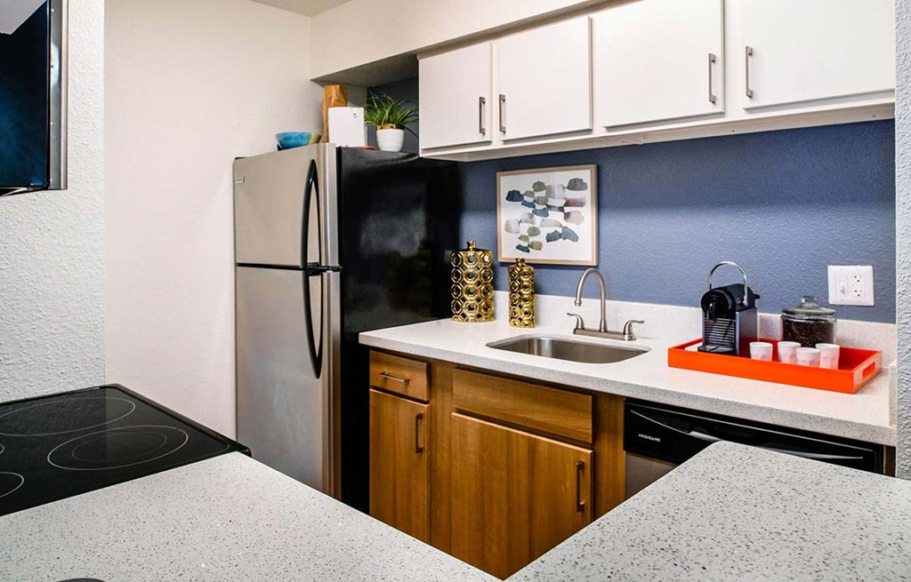 Granite Countertop Kitchen at The Daphne Apartments, The Barvin Group, Texas, 77054