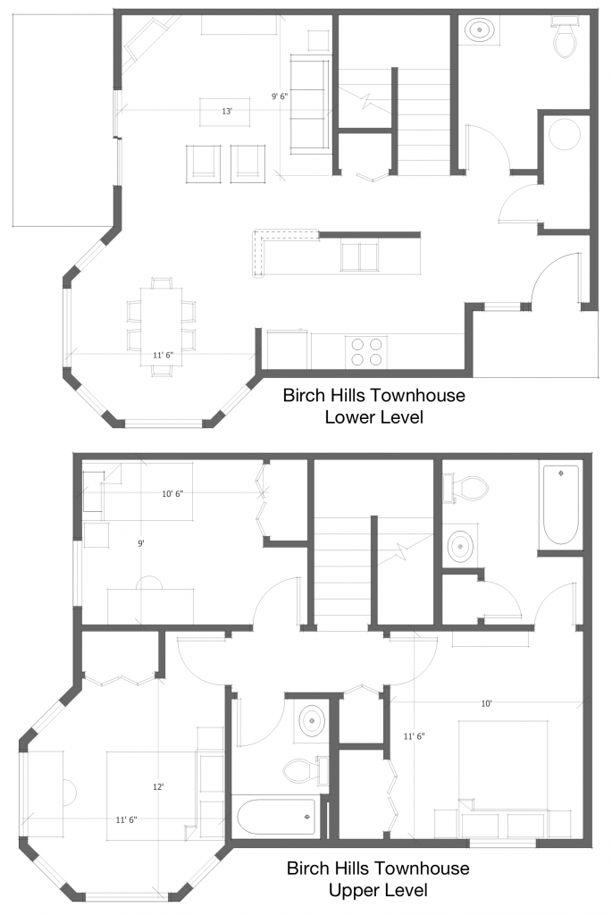3 Bed 2.5 Bath TH Floor Plan 3