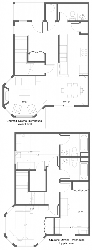 3 Bed 2 Bath TH Floor Plan 4