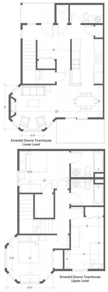 3 Bed 2.5 Bath Floor Plan 7