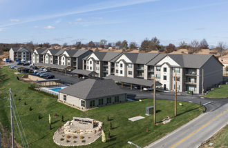Aerial view of Miller Crossing Apartments