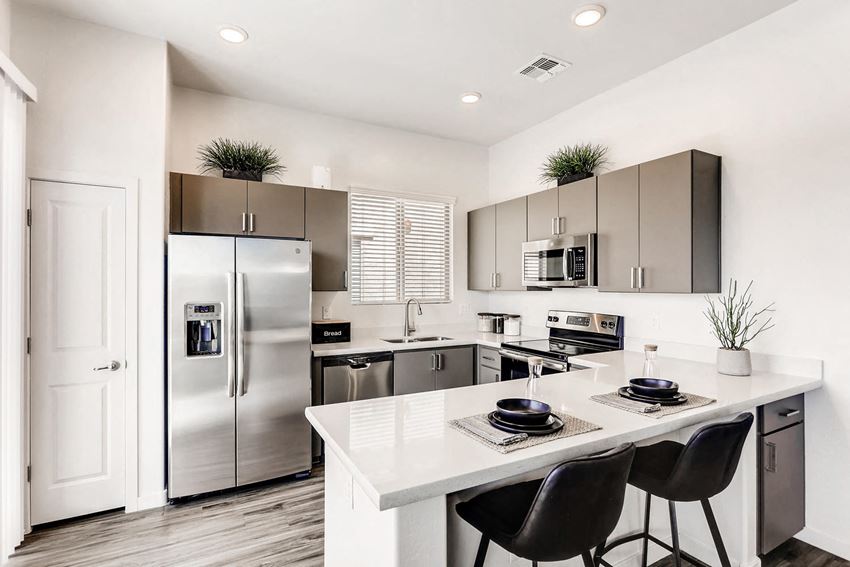 Gourmet Kitchen With Island Gourmet Kitchen With Island at Avilla Camelback Ranch, Arizona - Photo Gallery