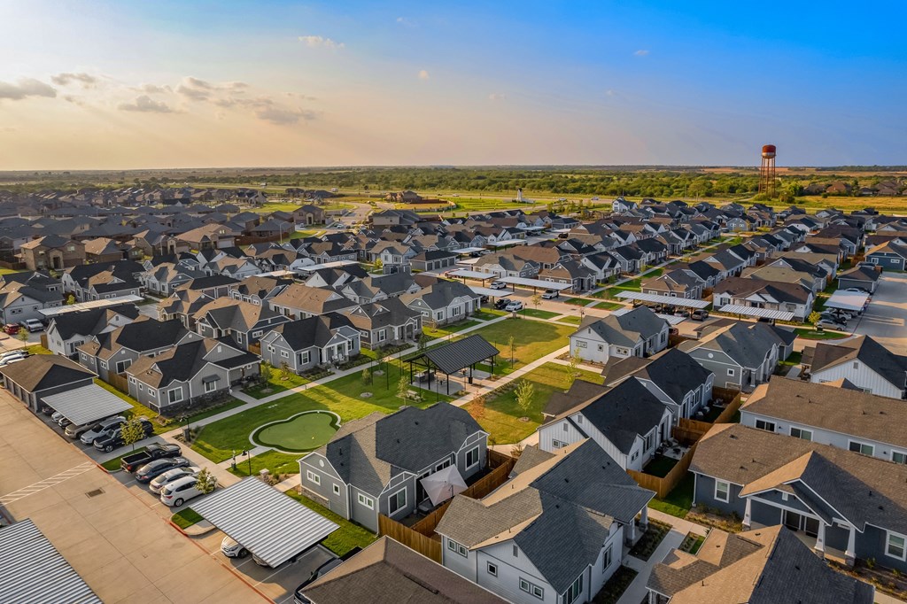 Aerial View Of City at Avilla Reserve, Texas