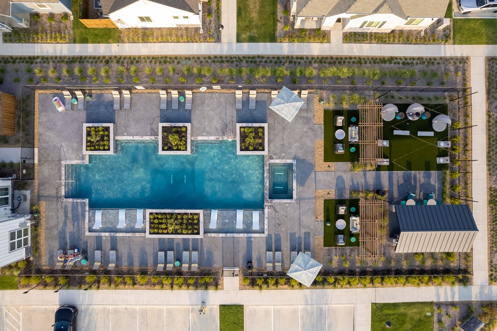 Aerial View Of Pool at Avilla Reserve, Justin
