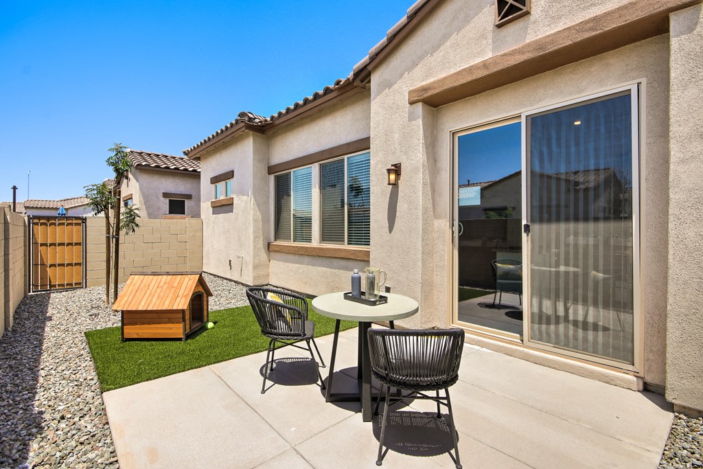 Backyard at Avilla Enclave, Mesa, Arizona