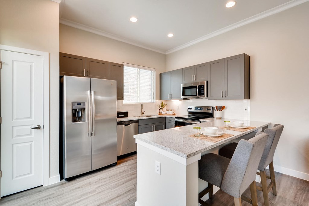 Gourmet Kitchen With Island at Avilla Heritage, Grand Prairie, TX, 75052