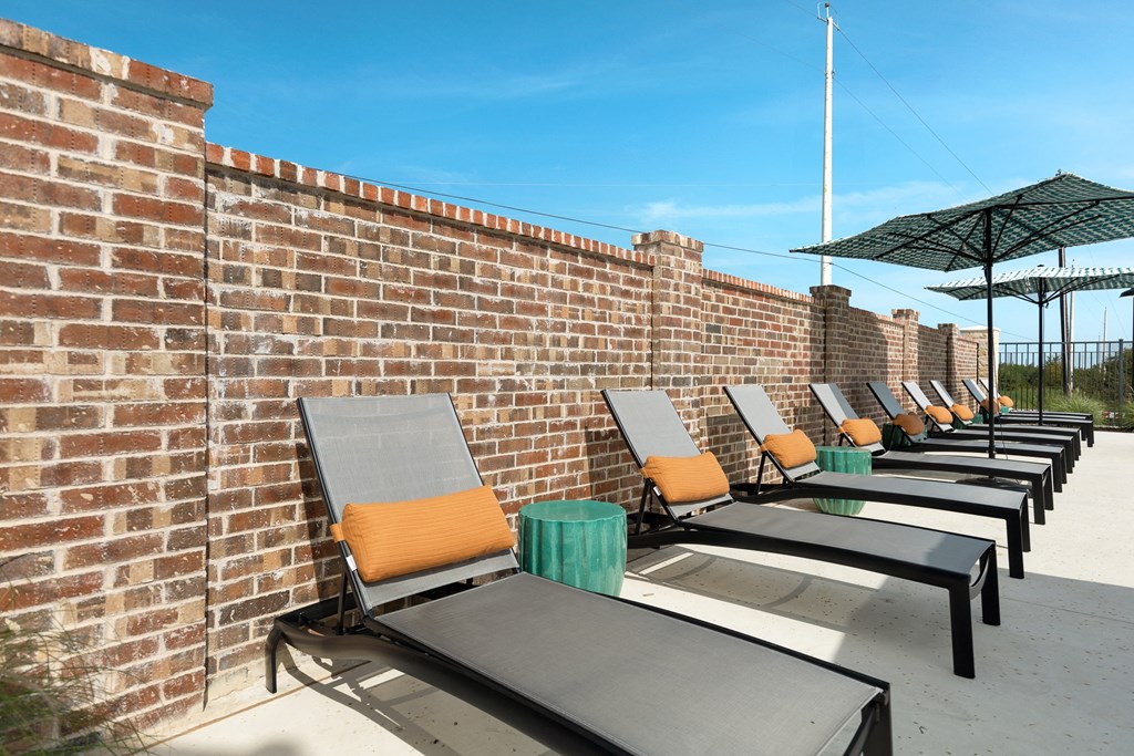 Poolside Relaxing Area at Avilla Parkway, Texas