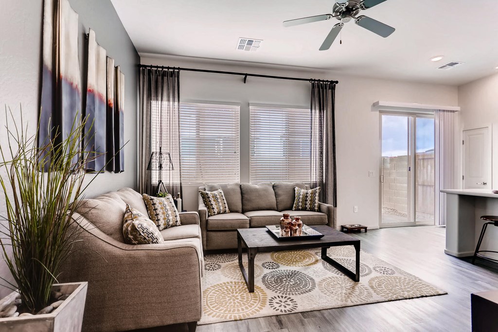 Living Room With Expansive Window at Avilla Lehi Crossing, Mesa, 85213