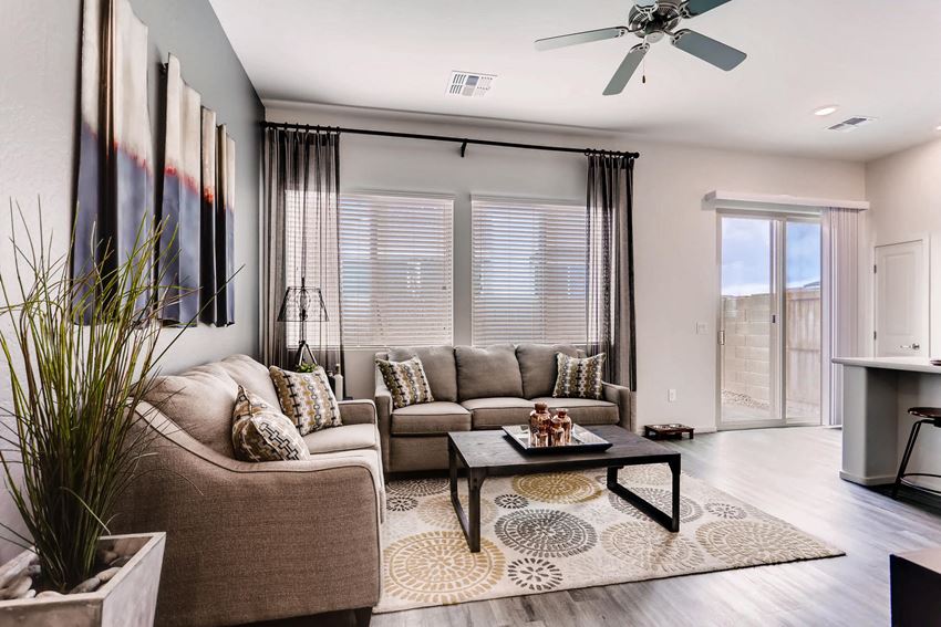 Living Room With Expansive Window Living Room With Expansive Window at Avilla Lehi Crossing, Mesa, 85213