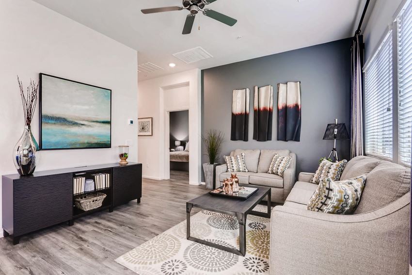 Modern Living Room Modern Living Room at Avilla Lehi Crossing, Arizona