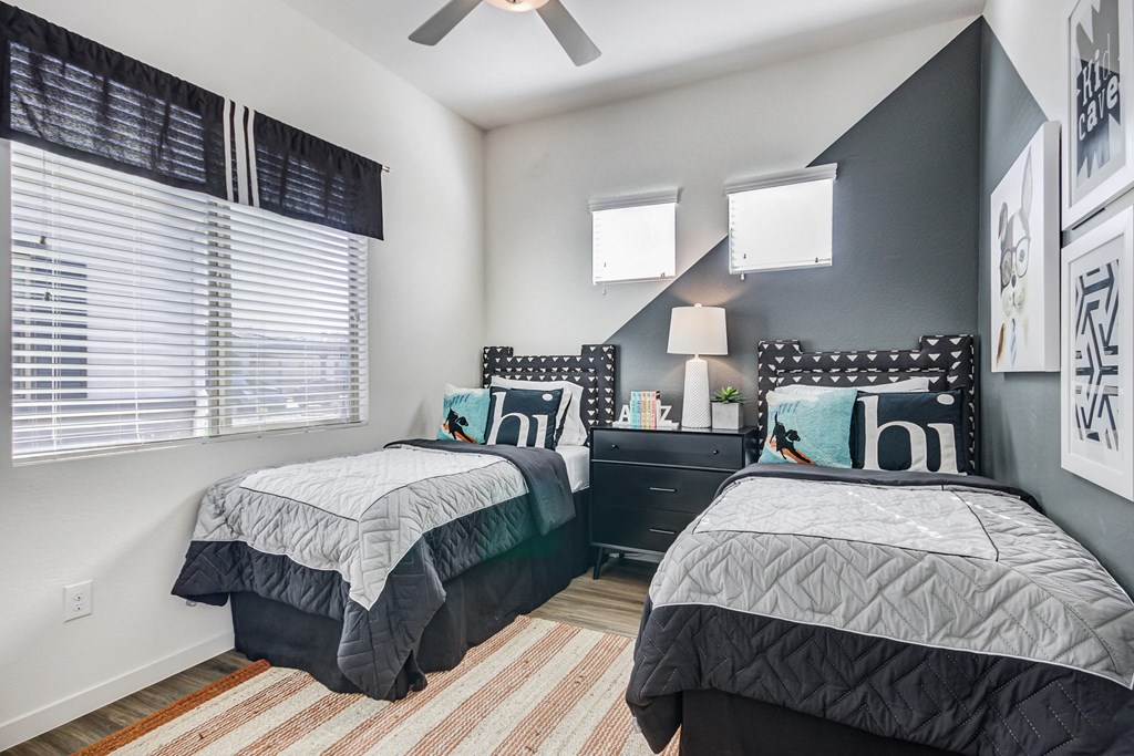 Bedroom With Expansive Windows at Avilla Gateway, Arizona, 85037