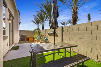 Backyard Garden With Sitting Backyard Garden With Sitting at Avilla Gateway, Arizona - Photo Gallery