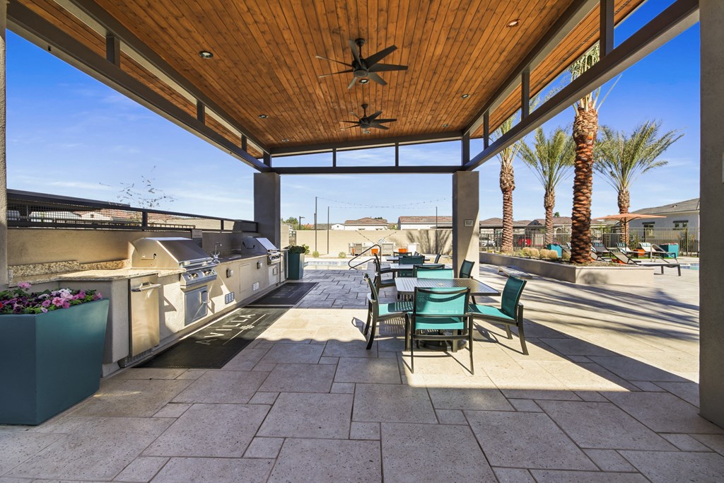 Outdoor Grill With Intimate Seating Area at Avilla Gateway, Arizona