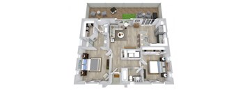 Redesigned 2 bedroom, 2 bath home at Avilla Broadway Apartments, Phoenix