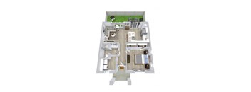 1 bed 1 bath floor plan at Avilla Friendship Trails, Hoschton, GA 30548