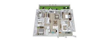 3 bed 2 bath floor plan at Avilla Silver Palm, Land O' Lakes, FL 34638