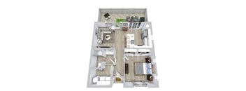 1 bed 1 bath floor plan at Avilla Palomino, Glendale, AZ 85302
