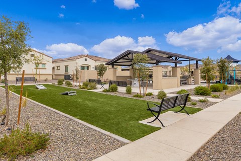Outdoor Green Space + Game Area at Avilla Canyon, Phoenix, AZ 85085