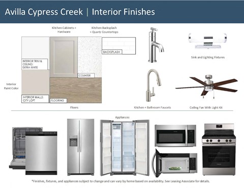 Interior Finishes at Avilla Cypress Creek, Sun City Center, FL 33573
