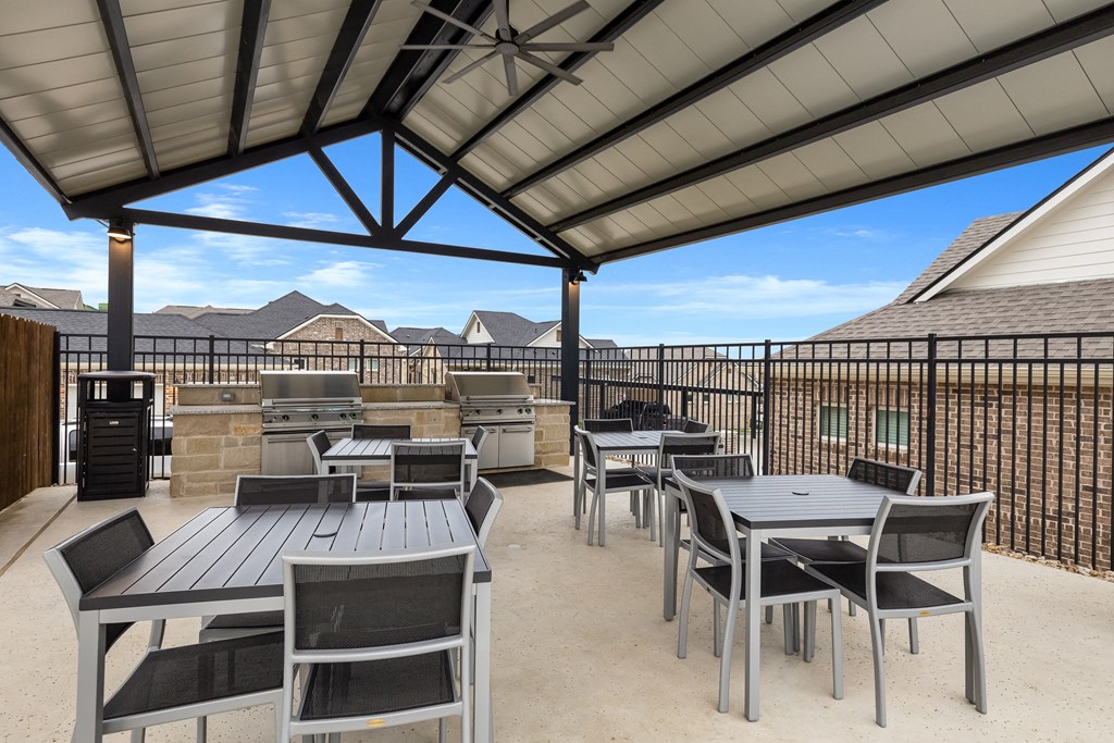 Outdoor Lounge + Grill Area at Avilla Grove, Prosper, TX 75078