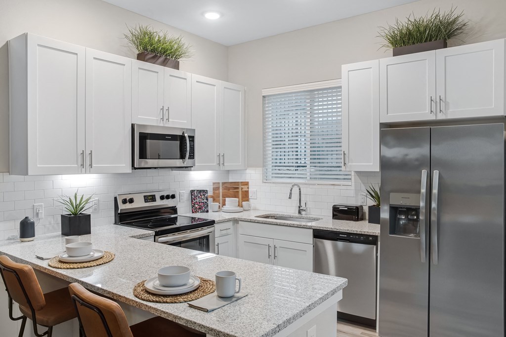 Gourmet Kitchen with Island at Avilla Grove, Prosper, TX 75078