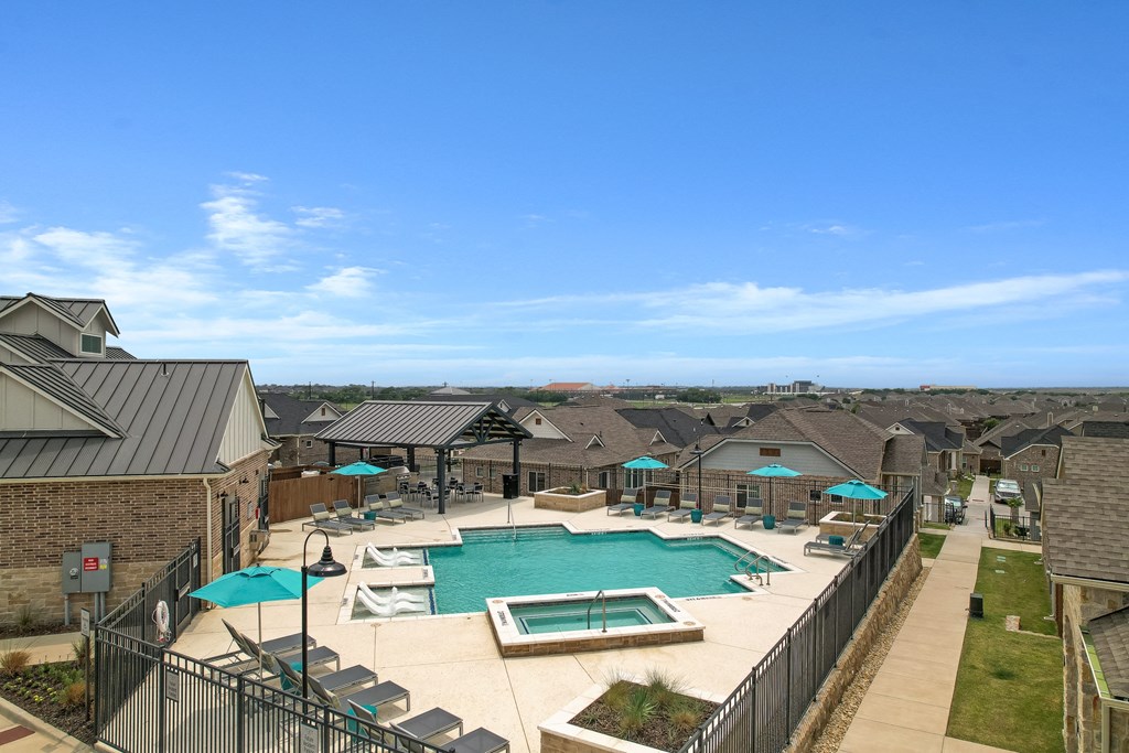 Resort Style Pool & Hot Tub at Avilla Grove, Prosper, TX 75078