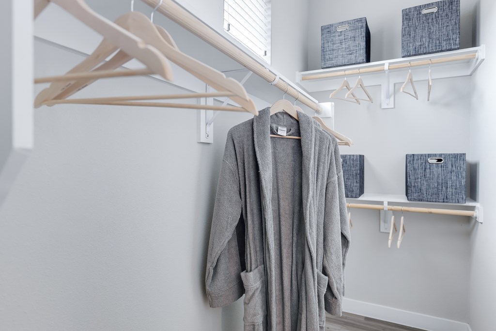 Spacious walk-in closets at Avilla Oakridge in Forney, TX.