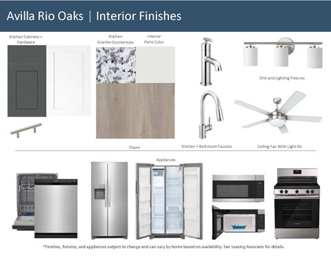 Interior Finishes at Avilla Rio Oaks  Apartments, Liberty Hill, TX