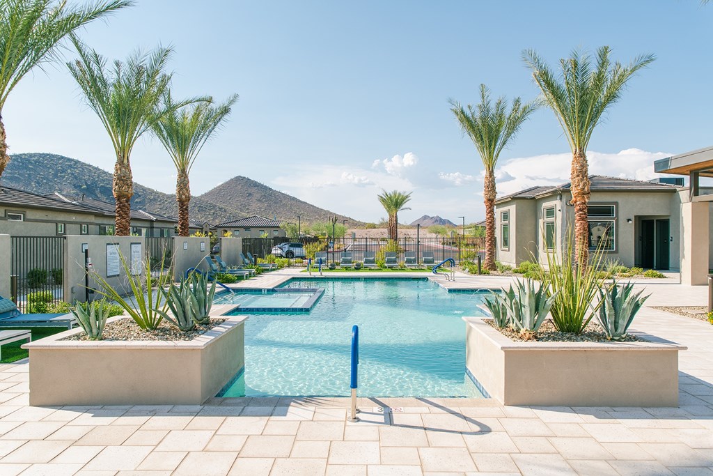 Resort Style Pool & Hot Tub at Avilla Western Garden, Phoenix, AZ 85307