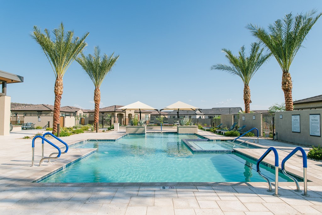 Resort Style Pool & Hot Tub at Avilla Mystic, Peoria, AZ 85383