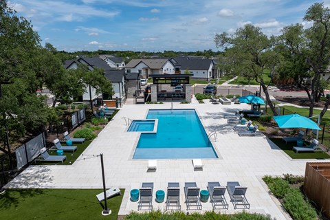 Resort-Style Pool & Hot Tub at Avilla Berry Creek Highlands, Georgetown, TX 78633
