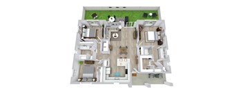 3 bed 2 bath floor plan at Avilla Cypress Creek, Sun City Center, FL 33573