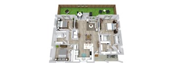 3 bed 2 bath floor plan at Avilla Friendship Trails, Hoschton, GA 30548