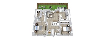 2 bed 2 bath floor plan at Avilla Friendship Trails, Hoschton, GA 30548