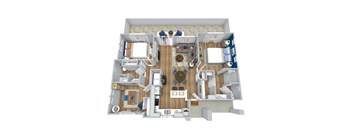 3 Bed 2 Bath Floor Plan at Avilla Eastlake, Thornton, CO